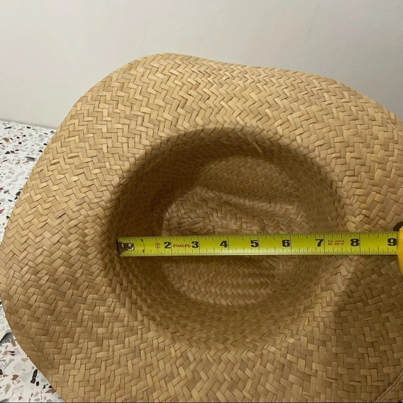 Stylish Natural Woven Straw Hat Perfect for Summer & Beach Vacations Unisex - Picture 11 of 12
